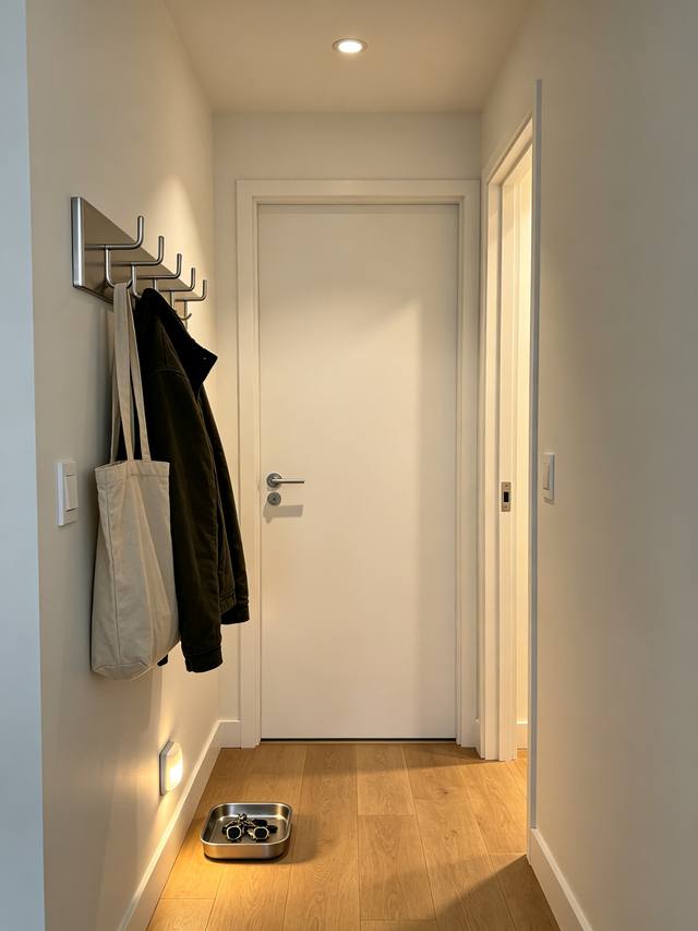 An entry spot beside the stairs